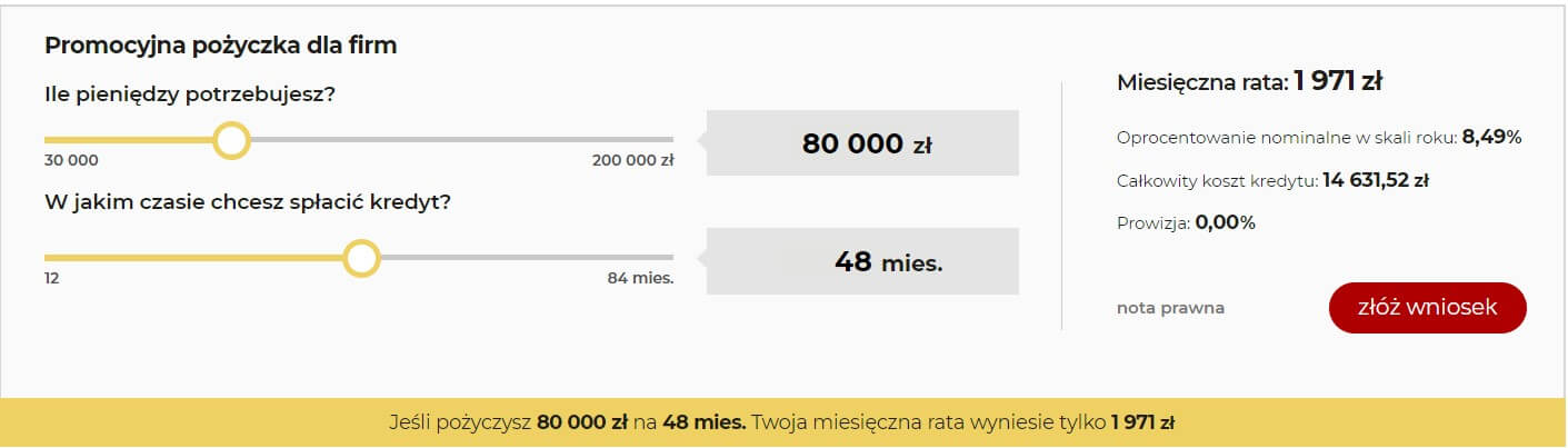 Pożyczka dla małych firm w mBanku