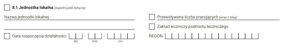 Jednostka lokalna w CEIDG-1