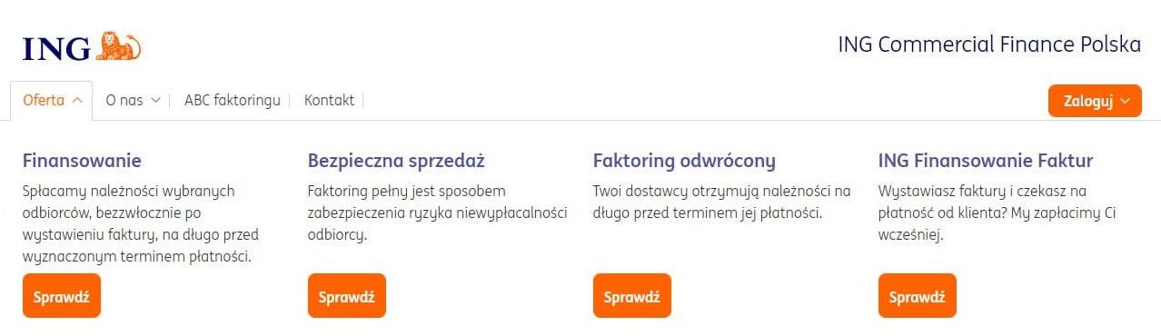 Pełna oferta ING Commercial Finance