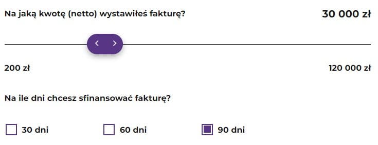 Kalkulator finansowania faktur w NFG